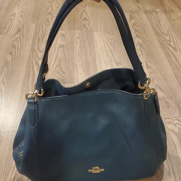 Coach Blue Leather Shoulder Bag - Picture 6 of 6